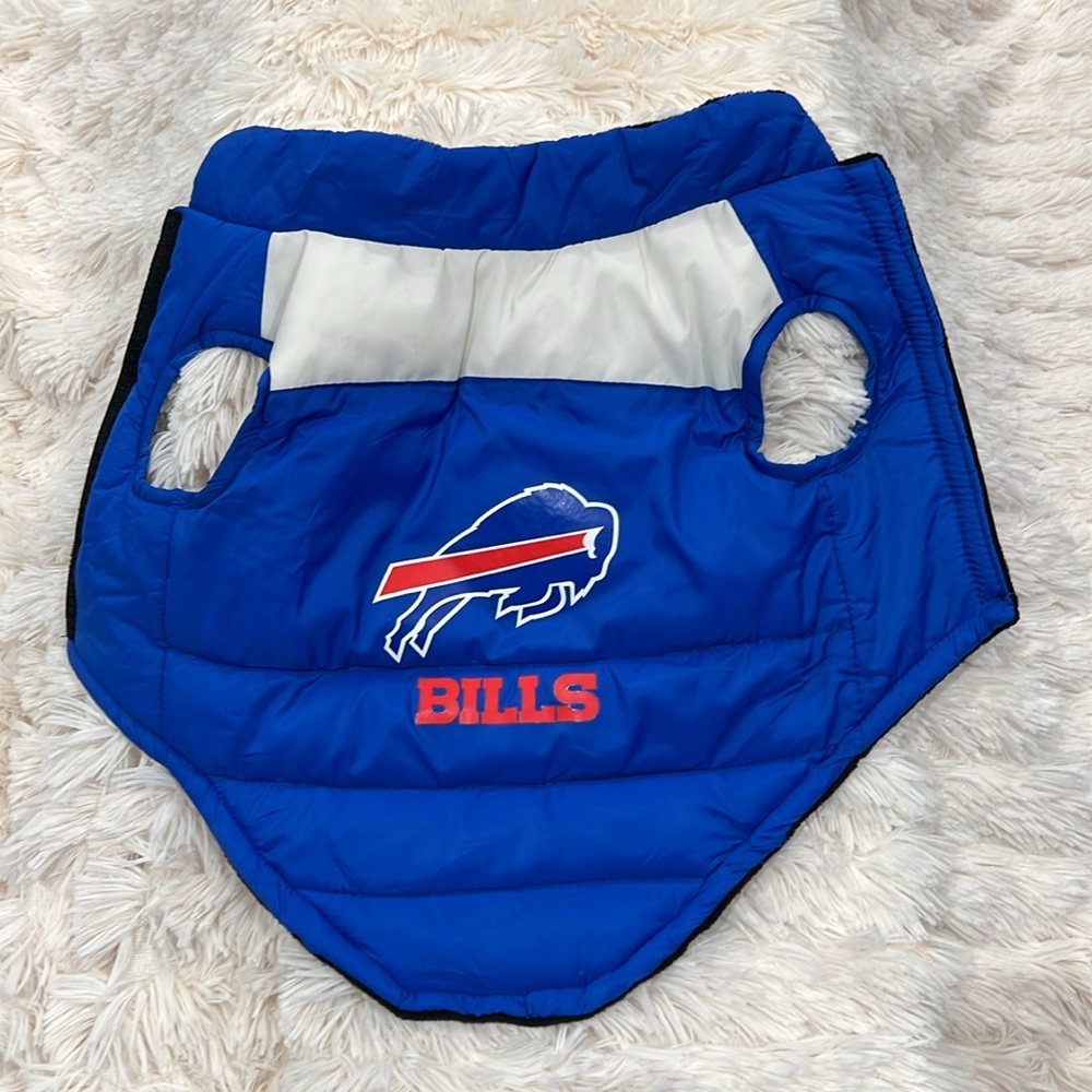 🎉Host Pick 4x🎉Buffalo Bills Pet NFL Puffer Vest Size M - Picture 6 of 16